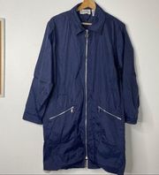 Diane von furstenberg blue rainCoat windbreaker