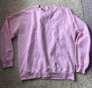 Pink Crew Neck Sweatshirt