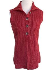 Woolrich 100% Lamb’s Wool Sleeveless Cardigan S NWT