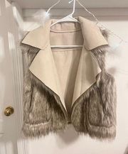 NWT Faux Fur Vest by Kenneth Cole New York