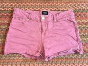 HUDSON LOS ANGELES PINK DENIM AMBER CUT OFF SHORTS