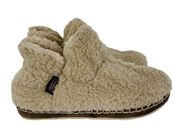 L.L. Bean Womens Teddy Bear Sherpa Cozy Slipper Booties Size 9