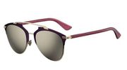 Christian Dior Reflectived Sunglasses Gold Purple Womens Size OS