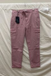 NWT  jeans 31 Christy Cargo Ankle Vintage Dusty Rose