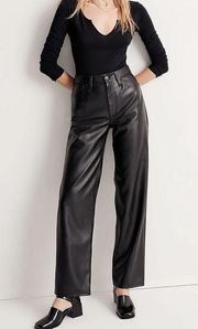 NWT Madewell The Perfect Vintage Pant: Faux Leather Edition