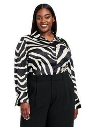 NWT Sergio Hudson for Target Zebra Print Blouse