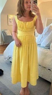 SELF PORTRAIT maxi yellow sundress