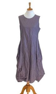 Porto San Francisco Modal Dress Gray Size 3 (L) Lagenlook Minimalist Neutral