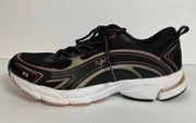 Ryka Inspire Women's Sz 9.5 Black Pink Gold Athletic Sneakers Walking Running