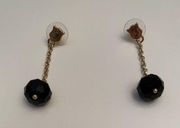 Juicy couture black drop earrings.