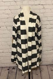 Honey Punch Grey Striped Cardigan w/ Elbow Patches NWT