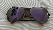 Ray Ban Polarized Purple Lens Reflective Aviators