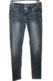 Grayish Blue Stretchy Faded Jeans Wm 9/10