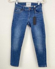 One Teaspoon Women's Freebirds II Skinny Denim Jeans Blue Cash Size 25