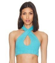 Camila Coelho Alessia Top in Aqua