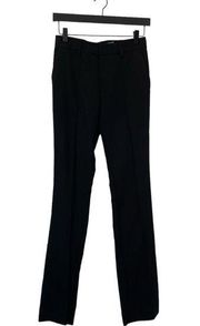 NEW alice + olivia Employed Black Straight Leg Pants Trousers