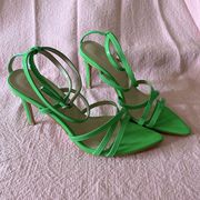 Stilettos Neon green strappy