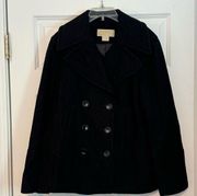 Michael Kors 3-Button Wool Pea Coat