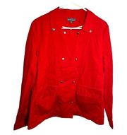 Market & Spruce Double Breasted Jacket Red