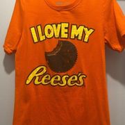 Vintage Retro "I Love My Reese's" Hershey's Candy Logo Graphic Tee T-shirt