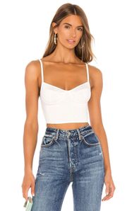 Cutlass Solid Bustier Crop Tank