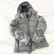 Athleta Grey Down Puffer Jacket