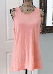 Apana Pink Coral Yoga Tank Top Size L