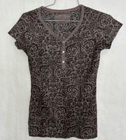 4/$25 prana fitted sheer tee small