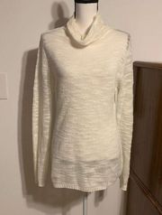 Decree Ivory Knit Turtleneck Sweater