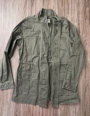 green cargo jacket