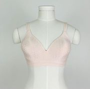 Hanes ✨ Lightly Lined Wireless Bra in Light Pink