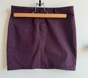 Wilfred Free Wine Burgundy Purple Mini Skirt Size 4