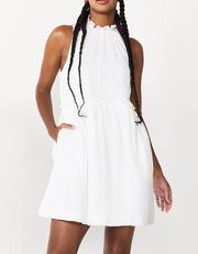 Draper James Babydoll Mini Dress in White