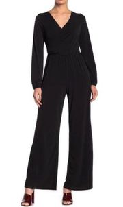 Vanity Room Surplice Neck Wide Leg Jumpsuit S NWOT