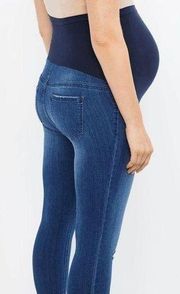 Indigo Blue Secret Fit Belly Skinny Maternity Ankle Jeggings | Motherhood Matern