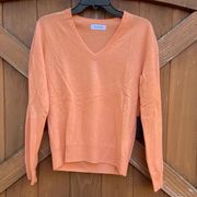 Naadam Tangerine Ultra Fine 100% Cashmere Lightweight Crewneck. Size Small. NWT