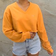 Greg Norman Mustard Colored Cropped Sweater