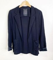 Talula Aritzia Black Blazer Kent Open Jacket Size 0