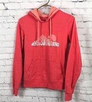 The North Face “NeverStop Exploring “ 2tone Orange Hoodie Size Small EUC