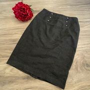 IZ Byer black jean skirt size 7