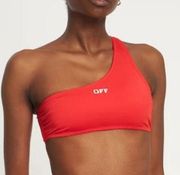 Off-White by Virgil Ablog One Shoulder Red Bikini Top Size 40 / US Small