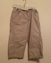 Women's PFG Tamiami™ Pull-On Capris Sz S khaki hiking