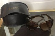 Gucci brown sparkle sun glasses