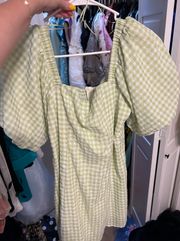 Mable Green Gingham Dress 