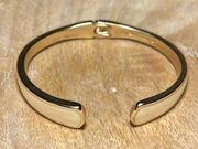 Lucky Brand Gold & Cream Enamel Cuff Bracelet