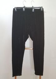 French Laundry Pants Black 22/24 Elastic Velvet