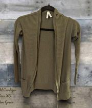 Mudd cardigan sweater Size XS Olive Green