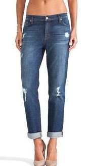 NEW J Brand Jeans Aiden Flintlock Distressed Boyfriend Jeans