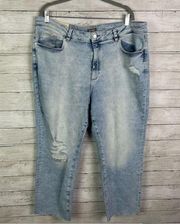 DL1961 Patti Straight High Rise Vintage Ankle Jeans Size 20W