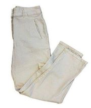 Aritiza Wilfred Free Women's Birch Ivory Modern Pants w/Cargo Pockets SZ 10